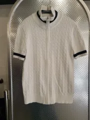 ラルフローレン 半袖 ジップアップ ニット S