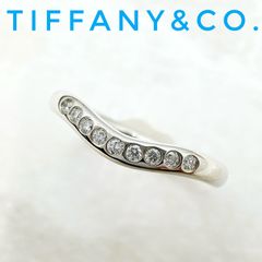 TIFFANY&Co. ティファニー Pt950 カーブドバンドリング 10号 - メルカリ