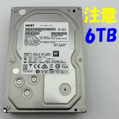 【わけあり・注意判定】HGST 6TB 3.5" SATA HDD | 22k h / y15 | HDN726060ALE610 | hgst【1039】のサムネイル