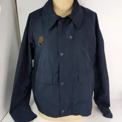 【中古品】Barbour バブアー ナイロンジャケット ネイビー　Lサイズ 〇YR-54828〇のサムネイル