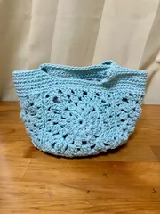 コットンニットのミニトートバッグ