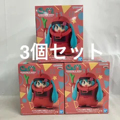 未開封 初音ミク ガンダム45周年 シャアザクぐるみ フィギュア 3個セット SF4A50 c107