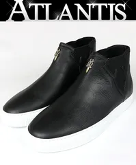 CHROME HEARTS 銀座店 クロムハーツ 新品 MID TOP ダガーパーツ スニーカー メンズ レザー シルバー SV925 size:41 黒 103011のサムネイル