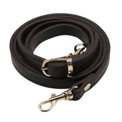 【特価商品】ショルダーストラップ レザー 革 細め 単品 交換用ベルト バッグ カバン 交換用 ショルダーベルト 肩掛け ストラップ 付け替え 修理用 長さ調整可能 ダークブラウン