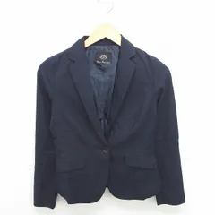 クリアインプレッション CLEAR IMPRESSION ジャケット テーラード 背抜き 無地 シンプル 長袖 1 紺 ネイビー /TT42
