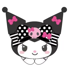 【中古】ぬいぐるみマスコット・ぬいぐるみバッジ クロミ(ピンクブラックパーティ) 「サンリオキャラクラーズ はぐキャラコレクション8」