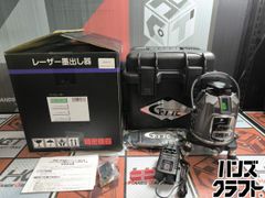 △【未使用】テクノ CPX-1G グリーンレーザー墨出し器 ケース/リモコン 