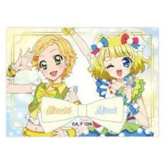 【中古】キャンバスボード・キャンバスアート 新条ひなき＆南みれぃ 「アイカツ!×プリパラ THE MOVIE -出会いのキセキ!- トレーディングキャンバスボードミニ 01.公式イラスト」