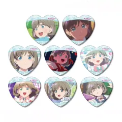 【中古】バッジ・ビンズ 全8種セット 「ラブライブ!スーパースター!! トレーディング 唐可可オンリー 場面写ハート型缶バッジ」