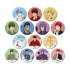 【中古】バッジ・ビンズ 全14種セット 黒子のバスケ 描き下ろし スポーツホリデーver. トレーディンググリッター缶バッジ