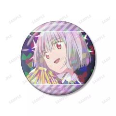 【中古】バッジ・ピンズ 新条アカネ(背景紫) 「グリッドマン ユニバース アニメイト通販フェア トレーディング場面写ホログラム缶バッジ」