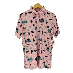 プーマ PUMA 総柄 ロング ポロ テニス シャツ レディース JPN：M 