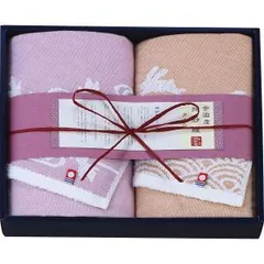 【新品・2営業日で発送】中忠 今治綿紗織 フェイスタオル2枚セット MOY-25250