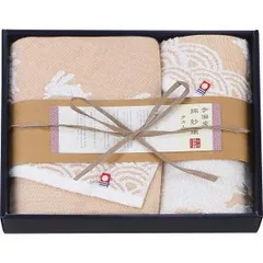 【新品・2営業日で発送】中忠 今治綿紗織 フェイス・ウォッシュタオルセット ベージュ