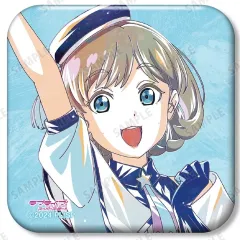 【中古】バッジ・ビンズ 唐可可 「ラブライブ!スーパースター!! 描き下ろし スーパースター!!ver. トレーディング Ani-Art スクエア缶バッジ」