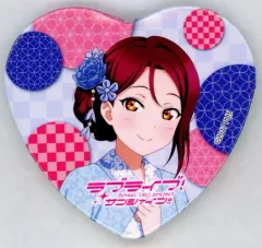 【中古】バッジ・ピンズ 桜内梨子 「ラブライブ!サンシャイン!!×押上温泉 大黒湯×コガネキッチン 描き下ろしイラスト ハート型缶バッジ」