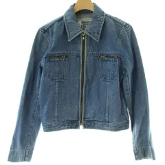 ミッシェルクラン MICHEL KLEIN ジャケット Gジャン 上着 M インディゴブルー レギュラーカラー 長袖 フロントジッパー /GG ■GY60