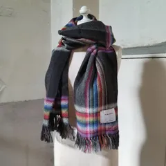 THE INOUE BROTHERS  Multi Coloured Scarf ザイノウエブラザーズ マルチカラースカーフ マフラー アルパカのサムネイル