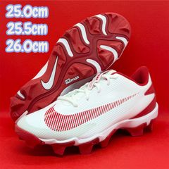 NIKE 野球 スパイク ポイント ホワイト レッド 赤 26.5㎝ 軽量 ロー