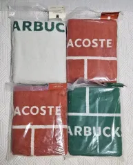 未開封/タグ 1 Starbucks(スターバックス) 25 e -周波数 ラコステ コラボ トレントタオル