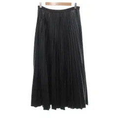 センスオブプレイス バイ アーバンリサーチ Sense of Place by Urban Research タグ付き スカート F 黒 ブラック プリーツ加工 ロング丈 /NL ■ECF004