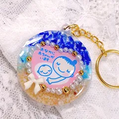 【琉球ガラス入り&星砂&白リボン♡マタニティマーク