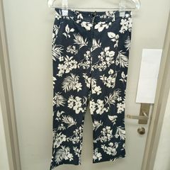 S MaxMara 花柄 パンツ ネイビー - メルカリ