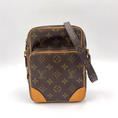 LOUIS VUITTON アマゾン モノグラム モノグラム レザー×PVC ブラウン ショルダーバッグ ゴールド M45236