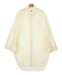 SYU.HOMME/FEMM シュウオムフェム カジュアルシャツ XXL 白 【古着】【中古】【送料無料】 SYU.HOMME/FEMM シュウオムフェム チェック柄 長袖 ボタンシャツ