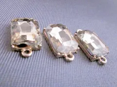 コネクター ダイヤレーン ライトアンバー スクエア ゴールド 25mm １個 ２穴 つなぎ パーツ ハンドメイド ビーズクラブ