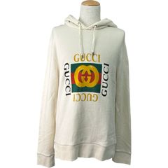 fc8 GUCCI グッチ GG 鹿 パーカー アイボリー メンズL相当 - メルカリ