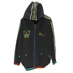 クージー COOGI 両面ロゴ 刺繍 アーム プリント ジップアップ パーカー メンズ  XXXXLのサムネイル