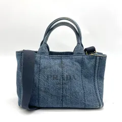 PRADA プラダ カナパ Sサイズ 2way トートバッグ ショルダーバッグ デニム 2Y6241