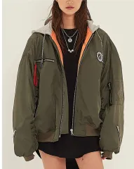 ユニセックス Free! / アナザーユース チェーン MA-1ジャケット