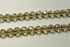 ガラスビーズ 64面カット ブラウン 8mm 50粒 ビーズクラブ