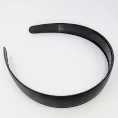 カチューシャ ブラック 太め シンプルデザイン 3個セット 約14×13cm 髪飾り ヘアアクセサリー デコ素材 デコレーション ハンドメイド素材 ビーズクラブ