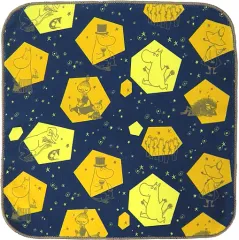 【中古】タオル・手ぬぐい 集合/イエロー＆ネイビー ハンドタオル 「一番くじ ムーミン Look up at the stars」 F賞