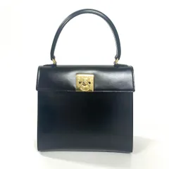 セリーヌ CELINE ハンドバッグ レザー ブラック【中古】