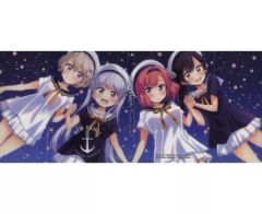 [중고] 잡화 집합(4명/마린룩) 클리어북 커버 [NEW GAME!] 만화 타임 키라라 캐럿 2017년 8월호 부록