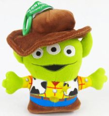 [중고] 봉제인형 마스코트 배지 리틀 그린맨(WOODY) [makro 토이 스토리 ALIEN REMIX]