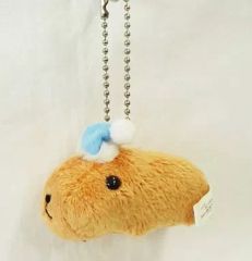 [중고]키홀더·마스코트(캐릭터) 카피바라씨(모자) 볼 체인 첨부 봉제인형~따뜻한 몸도~ [카피바라씨]