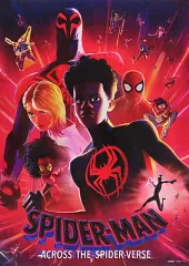 【中古】ポスター A2ポスター 集合/US版キービジュアル2(背景：レッド) 「Happyくじ MARVEL スパイダーマン：アクロス・ザ・スパイダーバース」 E賞のサムネイル