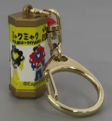 【中古】キーホルダー ミャクミャク(イエロー×ブラック) おみくじキーリング 「EXPO2025 大阪・関西万博 ミャクミャク×阪神タイガース」