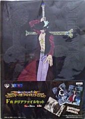 [중고] 클리어 파일 미호크 & 바 솔로뮤 곰 클리어 파일 세트 (3 장 세트) [이치 반 쿠지 원피스 ~ 마린 포드 편 스페셜 에디션 ~] F ​​상