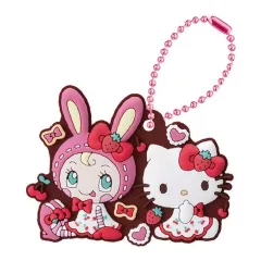【中古】キーホルダー ベリエちゃん×ハローキティ(ベリー ver.B) 「メゾピアノ×ハローキティ カプセルラバーマスコット」