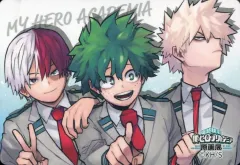 【中古】シール・ステッカー 緑谷出久＆爆豪勝己＆轟焦凍 「堀越耕平『僕のヒーローアカデミア』原画展 マグネットステッカーコレクション」