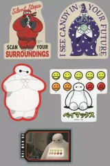 【中古】シール・ステッカー TYPE-D ダイカットステッカーセット(5枚組) 「Happyくじ ベイマックス vol.2.0」 I賞