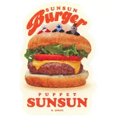 【中古】シール・ステッカー スンスン＆ノンノン＆ゾンゾン(ハンバーガー) 「パペットスンスン キラキラ ダイカットステッカーセット」