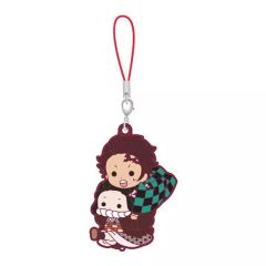 【二手】雜貨 竈門炭治郎＆竈門禰豆子2 「鬼滅之刃 滅！膠囊橡膠吊飾13」