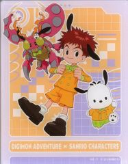 [Used] Character Card: Izumi Koushiro & Tentomon x Pochacco "Digimon Adventure x Sanrio Characters Acrylic Card 01 (Collaboration Illustration)"